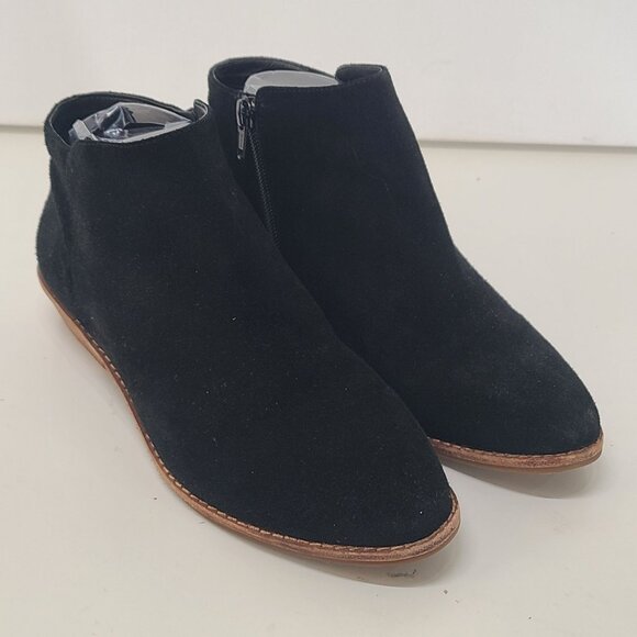Gianni Bini Women's Booties Ankle Boots Black Suede Side Zip Size 8 - Picture 1 of 8